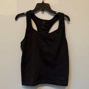 New Balance black Racerback workout shirt with built in sports bra